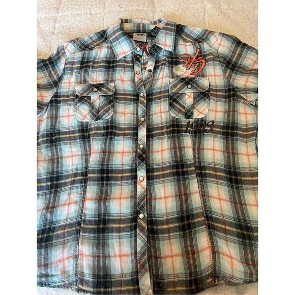 Women’s Harley Davison button up shirt‎ - Picture 1 of 8